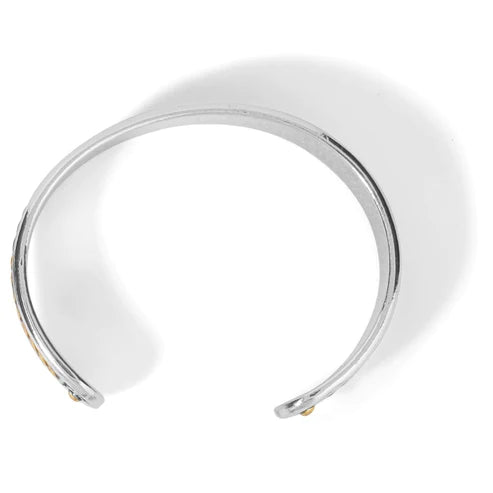 Brighton | Monete Narrow Cuff Bracelet in Silver and Gold Tone - preenteronline