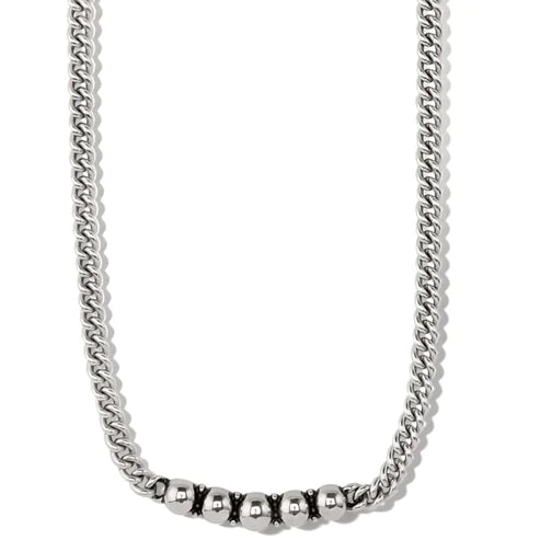 Brighton | Pretty Tough Chain Collar Necklace in Silver Tone - preenteronline