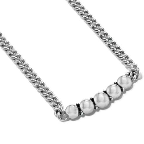 Brighton | Pretty Tough Chain Collar Necklace in Silver Tone - preenteronline