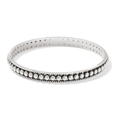 Brighton | Pretty Tough Pierced Slim Bangle Bracelet in Silver Tone - preenteronline