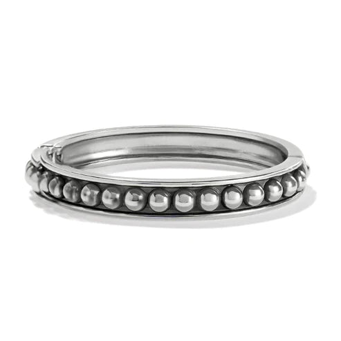 Brighton | Pretty Tough Stud Hinged Bangle Bracelet in Silver Tone - preenteronline