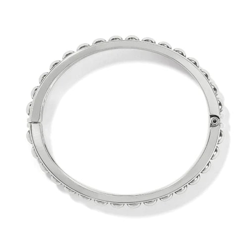 Brighton | Pretty Tough Stud Hinged Bangle Bracelet in Silver Tone - preenteronline