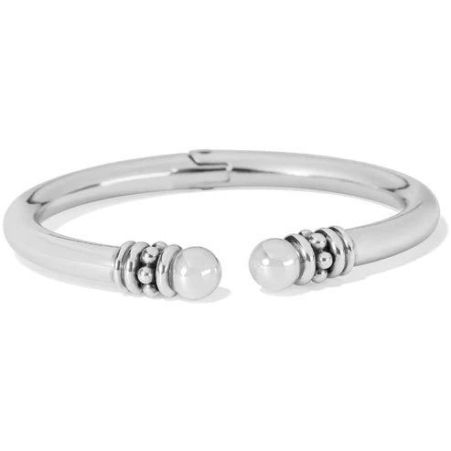 Brighton | Pretty Tough Stud Open Hinged Bangle Bracelet in Silver Tone - preenteronline