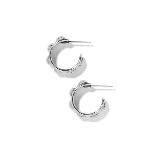 Brighton | Pretty Tough Stud Post Hoop in Silver Tone - preenteronline