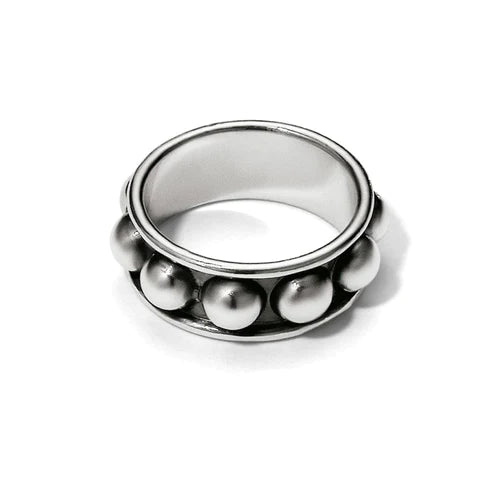 Brighton | Pretty Tough Stud Ring in Silver Tone - preenteronline