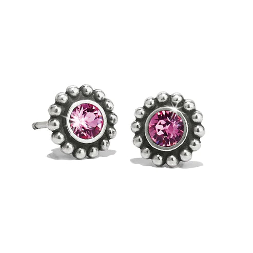 Brighton | Silver Tone Twinkle Mini Post Earrings in Rose - preenteronline