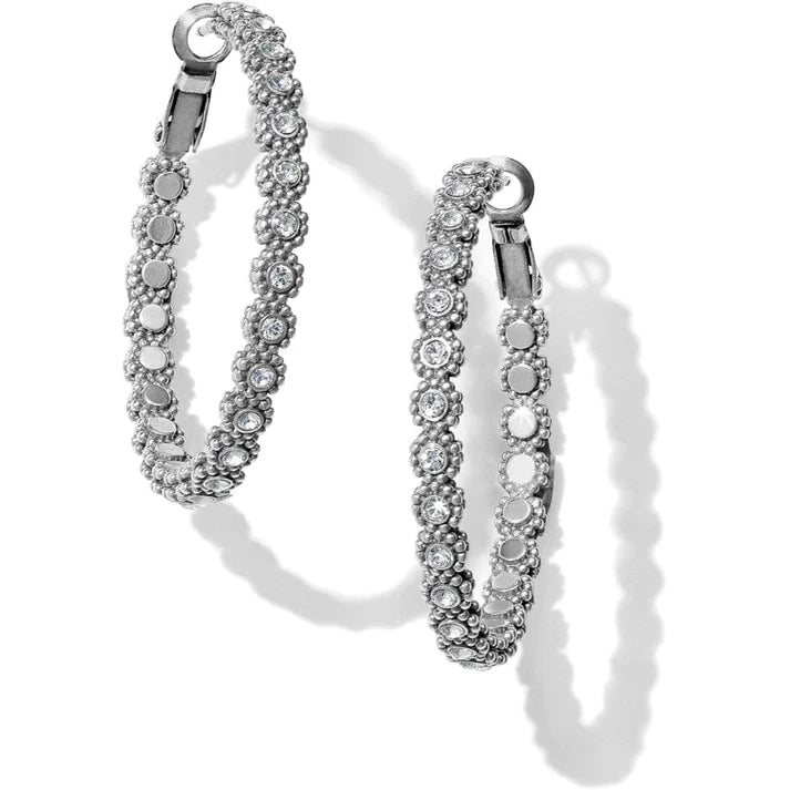 Brighton | Twinkle Splendor Medium Hoop in Silver Tone - preenteronline