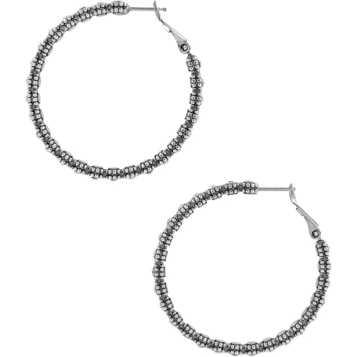 Brighton | Twinkle Splendor Medium Hoop in Silver Tone - preenteronline